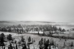 Erster Schnee im Jämtland, Schweden