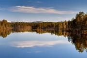 Panorama an einem See in Mittelschweden