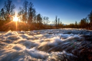 Fluss im Gebiet des Grövelsjön in Schweden