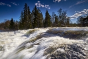 Fluss im Gebiet des Grövelsjön in Schweden