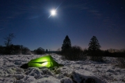 Winternacht im Hohen Venn bei Vollmond