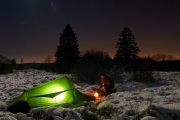 Winternacht im Hohen Venn bei Vollmond