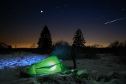 Winternacht im Hohen Venn bei Vollmond