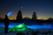 Winternacht im Hohen Venn bei Vollmond